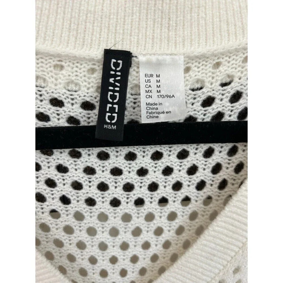 H&M Divided Tunic | Swim Coverup | Dress in cream SZ M - Picture 3 of 7